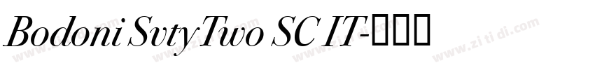 Bodoni SvtyTwo SC IT字体转换